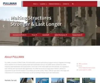 Pullman-Services.com(Specialty Concrete Repair) Screenshot