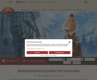 Pullmancity.de(Wild-West Freizeitpark in Bayern Pullman City) Screenshot