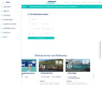 Pullmantur.es(Web oficial Pullmantur) Screenshot