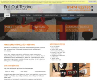 Pullouttestinguk.co.uk(Pull Out Testing) Screenshot