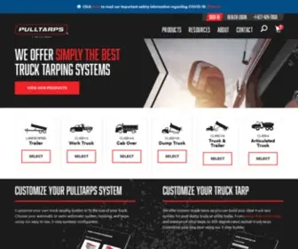 Pulltarps.com(Truck Tarps & Covers) Screenshot