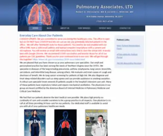 Pulmonary-Associates.com(Pulmonary Associates) Screenshot