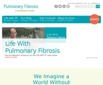 Pulmonaryfibrosis.org(A trusted resource for the Pulmonary Fibrosis (PF)) Screenshot