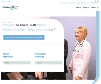 Pulmonarysleep.com(Northwest Pulmonary and Sleep Medicine) Screenshot