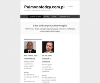 Pulmonolodzy.com.pl(Sprawdź gdzie jest najbliższy pulmonolog) Screenshot