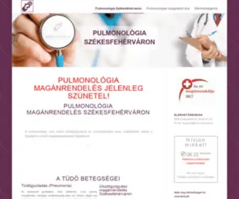 Pulmonologia.hu(Pulmonológia) Screenshot