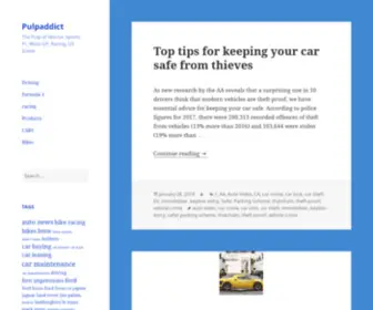 Pulpaddict.com(The Pulp of Mortor Sports) Screenshot