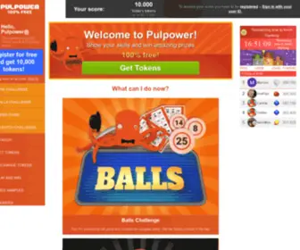 Pulpower.net(Juegos gratis online. Sorteos) Screenshot