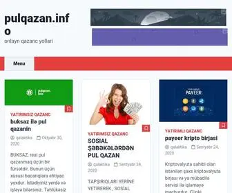 Pulqazan.info(Onlayn qazanc yollari) Screenshot