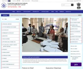 Pulsa.gov.in(Punjab State Legal Services Authority) Screenshot