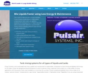 Pulsair.com(Tank Mixers for All Size Tanks & All Types of Liquids) Screenshot