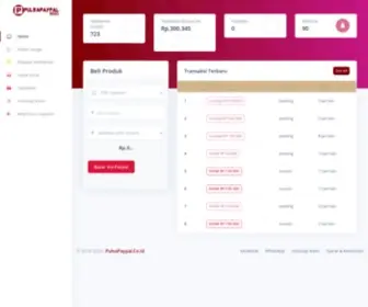 Pulsapaypal.co.id(Jual Pulsa Online Via Paypal Buka 24 Jam) Screenshot