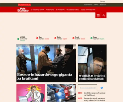 Pulsbiznesu.pl(Portal Pulsu Biznesu) Screenshot