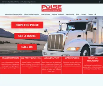 Pulselogistics.com(Pulse Logistics & Transportation) Screenshot