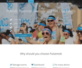 Pulsemob.com(Pulsemob Events) Screenshot