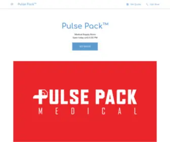 Pulsepackmedical.com(Pulse Pack™) Screenshot