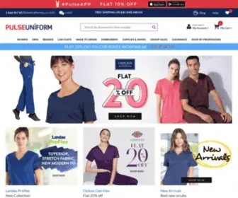 Pulseuniform.com(Nursing Uniforms and Medical Scrubs at Pulse Uniform) Screenshot