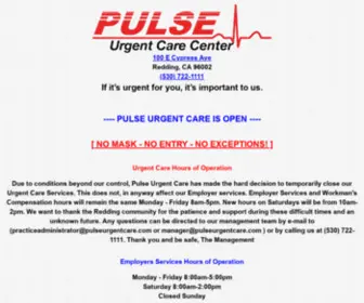 Pulseurgentcare.com(Pulse Urgent Care) Screenshot