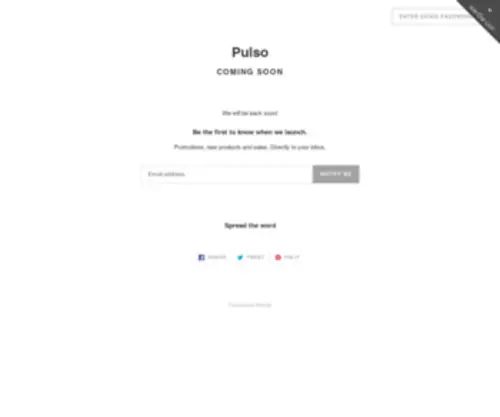 Pulsoproducts.com(Pulsoproducts) Screenshot