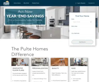Pulte.com(Find Your New Home With Pulte) Screenshot