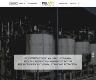 Pulvit.com(Pectin production) Screenshot