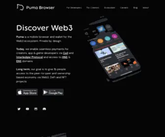 Pumabrowser.com(Private by design) Screenshot