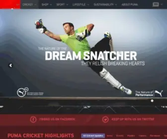 Pumacricket.com(PUMA Cricket) Screenshot