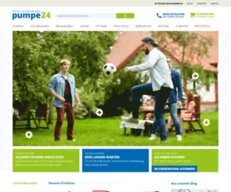 Pumpe24.de(Online-Fachgeschäft für Pumpenanlagen) Screenshot
