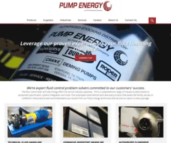 Pumpenergy.com(Your Source for Fluid Control Equipment and Systems Integration) Screenshot