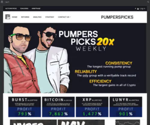 Pumperspicks.com(Altcoin Manipulation) Screenshot