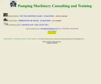 Pumpingmachinery.com(Technology Center) Screenshot