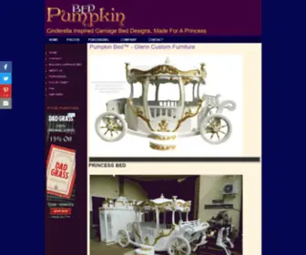 Pumpkinbed.com(Pumpkin Bed Inspired By Cinderella Princess Carriage Bed) Screenshot