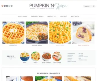 Pumpkinnspice.com(Pumpkin 'N Spice Where easy recipes and lifestyle collide) Screenshot