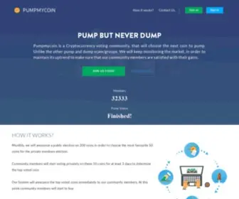 Pumpmycoin.com(#1 Altcoin pump community) Screenshot