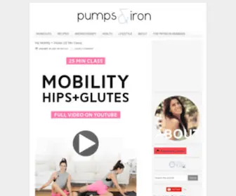 Pumpsandiron.com(Pumps & Iron) Screenshot