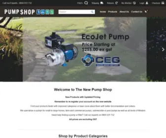 Pumpshop.co.nz(The Pump Shop) Screenshot