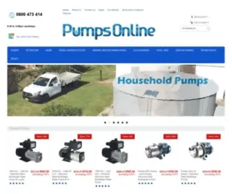 Pumpsonline.co.nz(Water Pump and Filter Sales) Screenshot