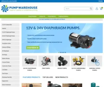 Pumpwarehouse.com.au(Pump warehouse supplying Grundfos) Screenshot