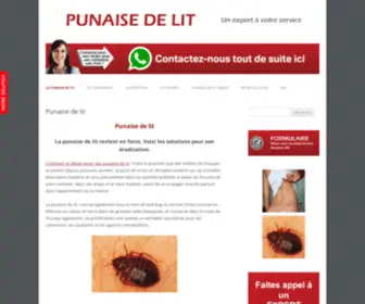 Punaisedelit.ch(Punaise de lit) Screenshot