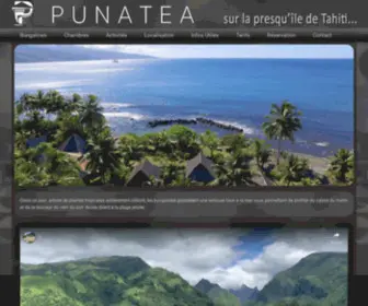 Punatea.com(PUNATEA Village : Bungalows en bord de plage à Tahiti) Screenshot