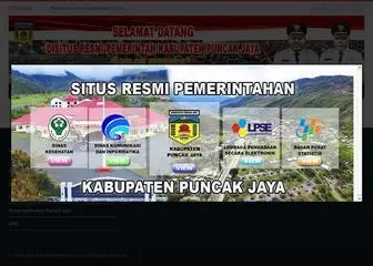 Puncakjayakab.go.id(Situs Resmi Kabupaten Puncak Jaya) Screenshot