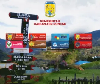 Puncakkab.go.id(Pemerintah Kabupaten Puncak Provinsi Papua) Screenshot