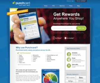 Punchcard.com(Get rewarded at the places you love to shop) Screenshot