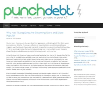 Punchdebtintheface.com(A fun personal finance blog) Screenshot