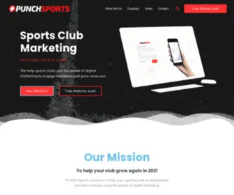 Punchsports.com.au(Digitising Sports Clubs For Engagement) Screenshot