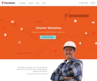 Punchtimeapp.com(Smarter Worksites) Screenshot