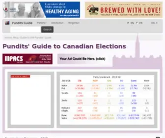 Punditsguide.ca(Pundits' Guide to Canadian Federal Elections) Screenshot