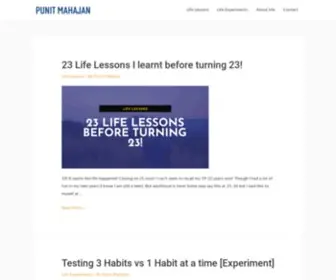 Punitmahajan.com(Punit Mahajan) Screenshot