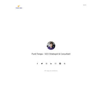 Punitseo.com(SEO Strategist & Consultant in India) Screenshot