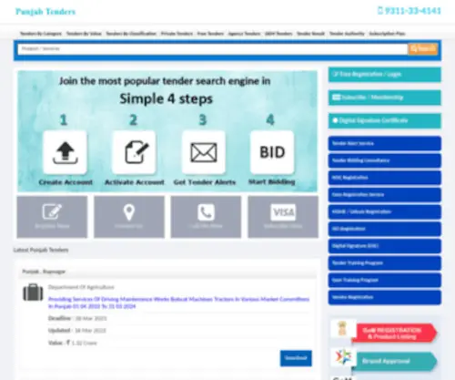 Punjab-Tenders.co.in(Punjab govt tenders) Screenshot